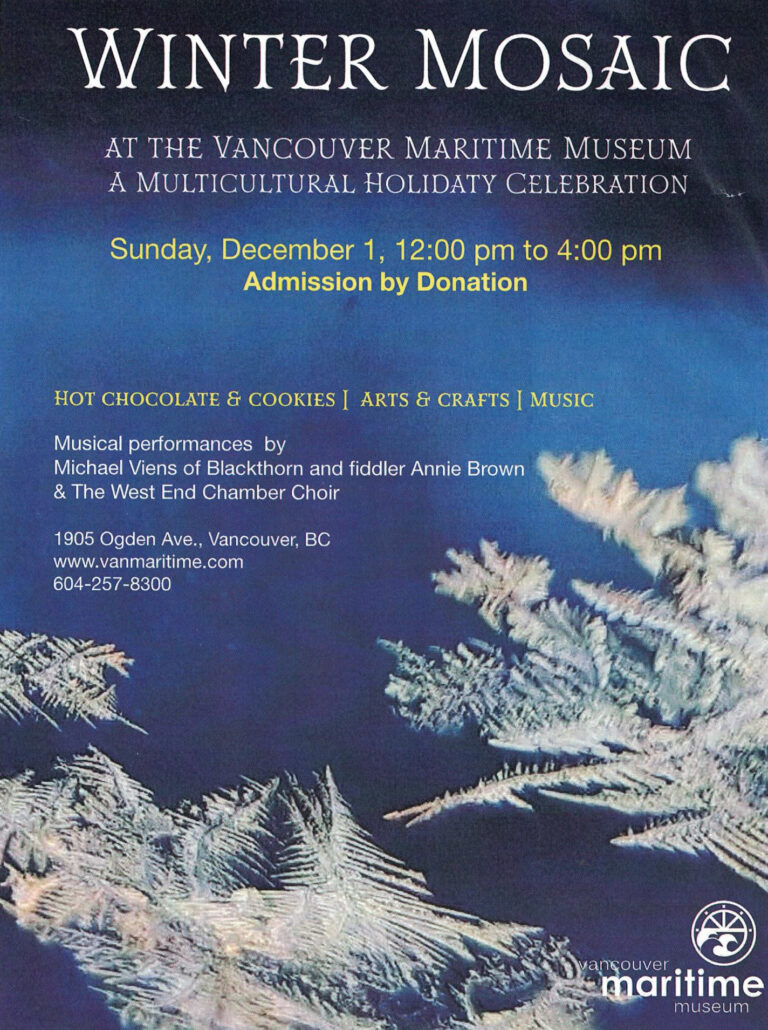 Winter Mosaic at the Vancouver Maritime Museum